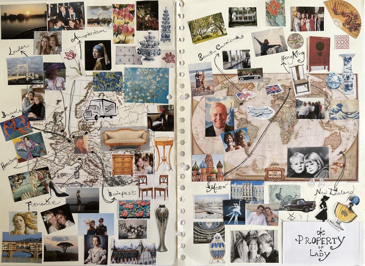 Carrie Cunningham travel and inspiration moodboard